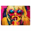 Zonnebril - Roze - Vrouw - Rietje Placemat vinyl groot -zzsfeer1_Kitchenyeah-website