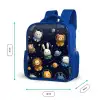 Dieren - Sterrenhemel - Ruimte Kinderrugzak - Blauw middel -productfoto_formaten