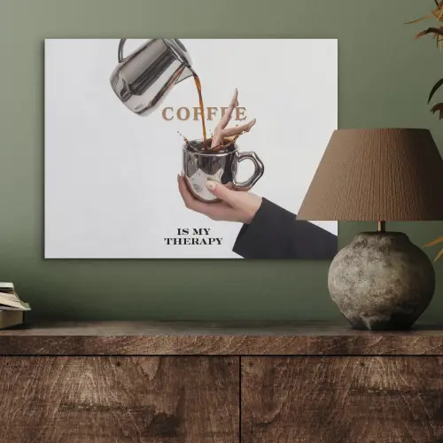 Koffie - Mok - Kan - Therapie PET vilt klein -sfeer2
