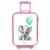 Olifant met blauwe ballon Kinderkoffer - Roze klein -zz3dotto