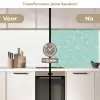 Blauw - Mandala - Design keuken achterwand 2 middel 871 -voor-na2_NL