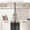 Wit - Bruin - Graniet keuken achterwand 2 middel 871 -voor-na2_NL