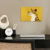 Cheetah - Illustratie - Geel poster papier klein -sfeer1