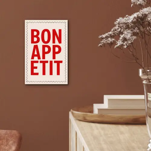 Blokletters - Rood - Kartelrand aluminium wit klein -sfeer4