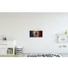 Astronaut - Neon - Oranje - Ruimte textielposter latten blank klein -kinderkamer