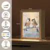 Vogels - Tak - Winter - Sneeuw Light Box met kabel (Tafellamp) klein -USP_NL