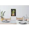 Doorkijk - Bloemen - Natuur - Rozenboog Muursticker klein -eettafel