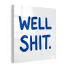 Blauw - Quote - Wit plexiglas 5mm klein -z3d