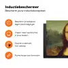 Mona Lisa - Leonardo da Vinci Inductie beschermer vinyl 3mm klein -zzzzzzz-td-ups