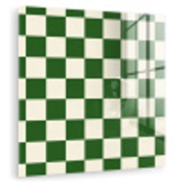 Schaakbord - Patroon - Groen plexiglas 5mm klein 11 -zzzproduct_nieuw