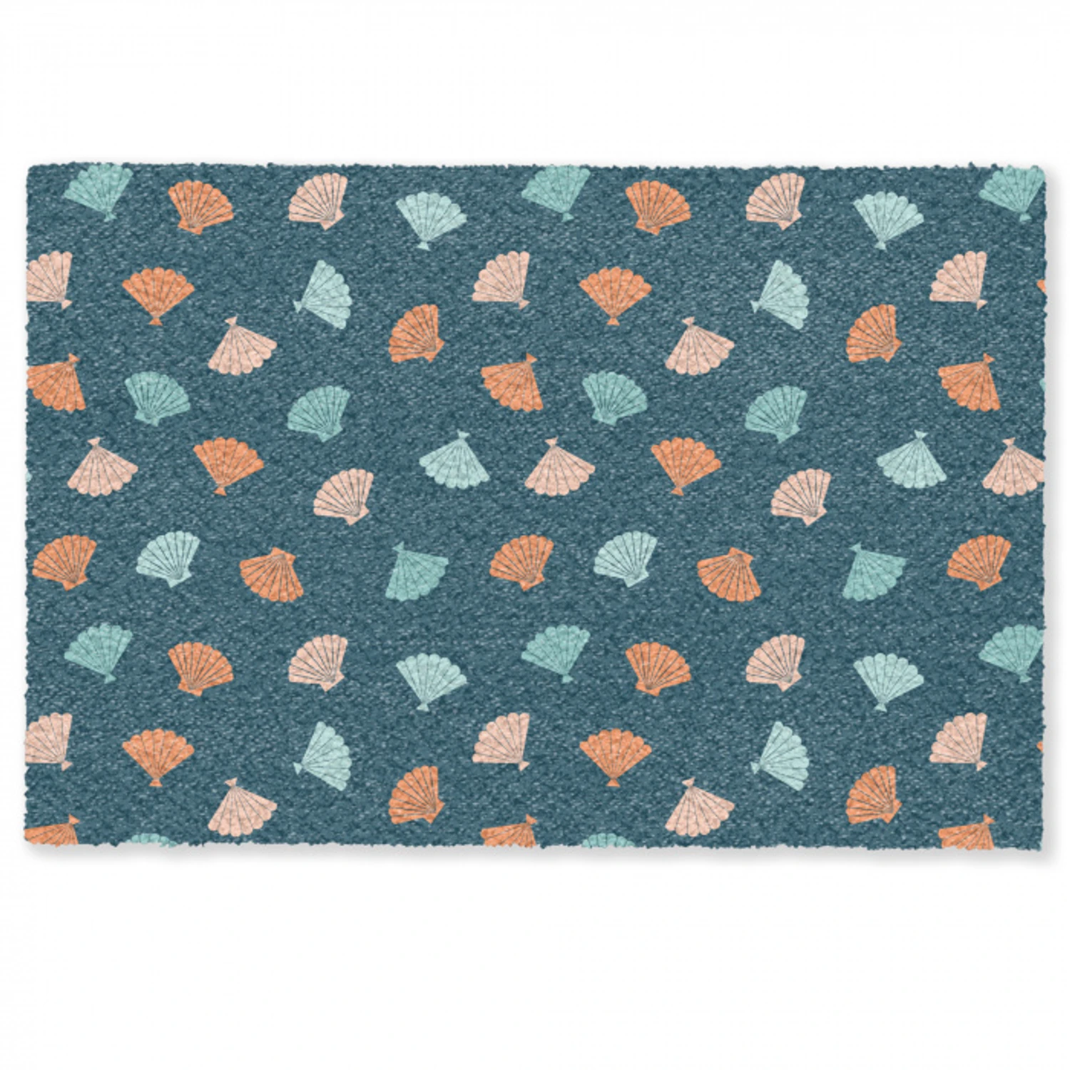 Zee - Dieren - Donkerblauw - Schelpen Deurmat klein 898 -zkaufland3d