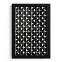 Modern - Geometrisch - Zwart fotolijst zwart zonder passe partout klein 224 -3d