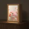 Bloemen - Watercolor - Roze - Abstract - Kunst Light Box met kabel (Tafellamp) klein -z3d_website