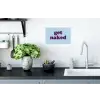 Speels - Boodschap - Blauw Muursticker klein -keuken