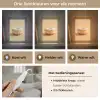 Donut - Romig - Poedersuiker - Beige Light Box met kabel (Tafellamp) klein -USP_lichtkleurNL