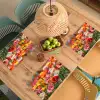 Bloemenveld - Klaprozen - Kleurrijk Placemat vinyl groot -zzsfeer5_Kitchenyeah-website
