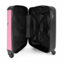 Escar-Go - Roze NBS - Handbagage koffer - Unisex middel -binnenkant