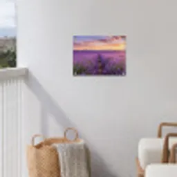 Lavendel - Veld - Natuur - Paars tuinposter los doek klein -sfeer8