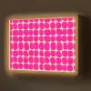 Stippen - Patroon - Roze Light Box met batterij (Wandlamp) middel 907 -z3d_website
