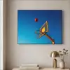 Basketbal -  Lucht - Ring Textielframe zwart klein -sfeer2