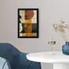 Modern - Kunst - Beige - Industrieel fotolijst zwart zonder passe partout klein -sfeer4