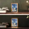 Sterrenhemel - Goud - Moskee Light Box met kabel (Tafellamp) klein -sfeer3