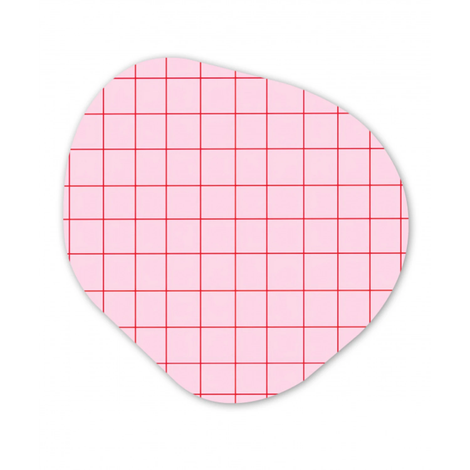 Raster - Patroon - Roze Wandcirkel Organisch Forex 3mm klein 629 -3d