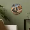 Kat - Kerst - Winter - Dier Akoestische PET Vilt - Rond klein -sfeer2