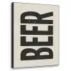 Beer - Vintage - Zwart - Beige Textielframe zwart klein -3d
