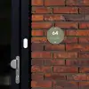 Olijfgroen - Modern Naambord Rond klein -sfeer1-rond-XS