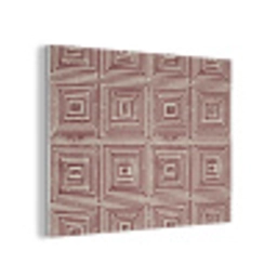 Geometrisch - Patroon - Rood PET vilt klein 837 -3d