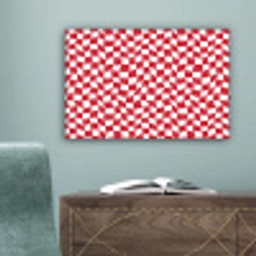 Golvend - Patroon - Rood canvas 2cm klein 34 -sfeer4