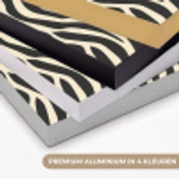 Zebra - Print - Klassiek - Zwart Textielframe zwart klein 947 -USP_kleurenNL