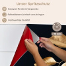 Bladeren - Tak - Goud - Luxe keuken achterwand spatscherm klein -spatscherm_DE