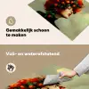 Vrouw - Appels - Rood - Bladeren Inductie beschemer met haakjes klein -ky-schoon-nl