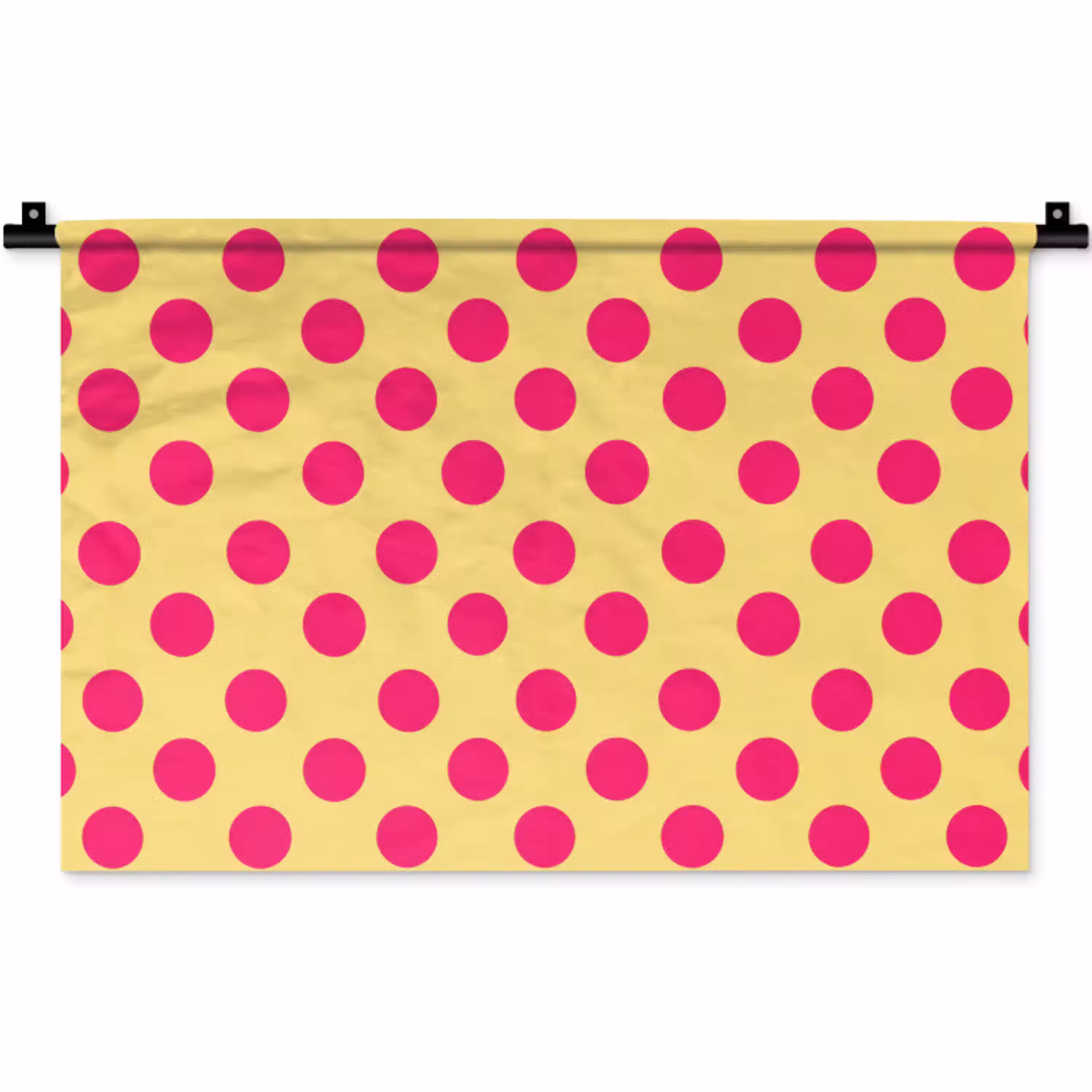 Roze - Stippen - Geel Wandkleed katoen klein 269 -zz3d