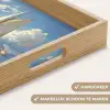 Zeilschip - Huizen - Kade - Zee Dienblad Rechthoek middel -USP_HandgreepNL