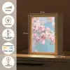 Takken - Bloesems - Roze Light Box met kabel (Tafellamp) klein -USP_NL