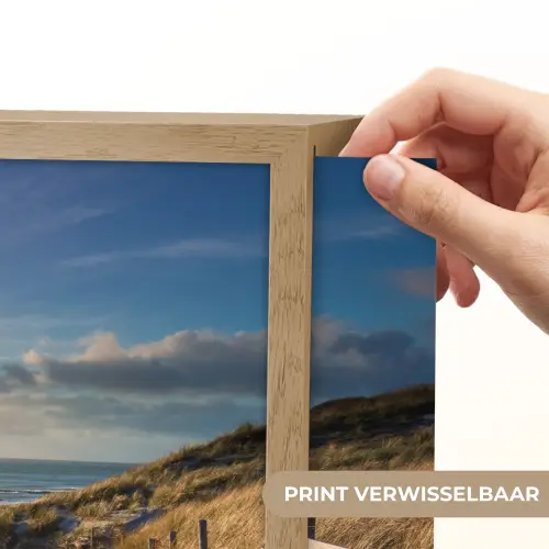 Zonsondergang - Strand - Duin - Gras - Bank Light Box met batterij (Wandlamp) middel -USP_websiteprintNL