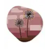Illustratie - Bloemen - Vlakken - Abstract Wandcirkel Organisch Aluminium middel -3d