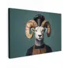 Geit - Hoorns - Kokskleding Tuinposter op houten frame 2 cm dik klein -3d