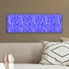 Zebra - Blauw - Paars - Pastel canvas 2cm klein 828 -sfeer3
