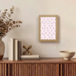 Konijnen - Minimalistisch - Roze Light Box met kabel (Tafellamp) klein 925 -sfeer2