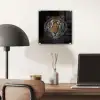 Tijger - Wilde dieren - Portret - Zwart - Dieren plexiglas 5mm klein -sfeer6