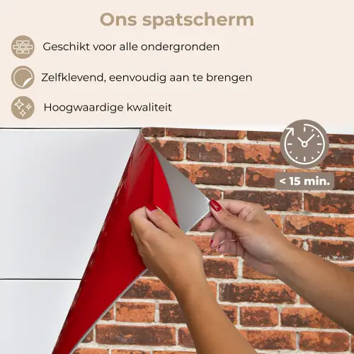 Bakstenen - Oud - Muur - Verkleuring keuken achterwand spatscherm klein 900 -spatscherm_NL