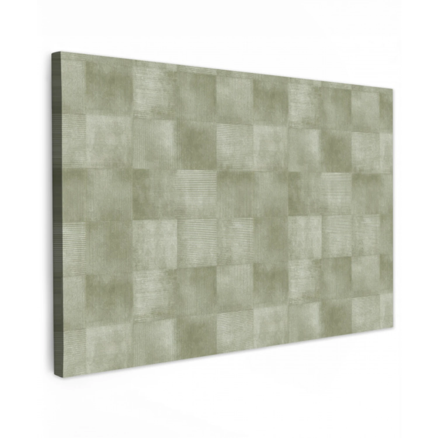 Vlakken - Rustiek - Groen Tuinposter op houten frame 2 cm dik klein 845 -3d
