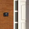 Zwarte tegels - Modern Naambord Rechthoek middel -sfeer3-rechthoek-S