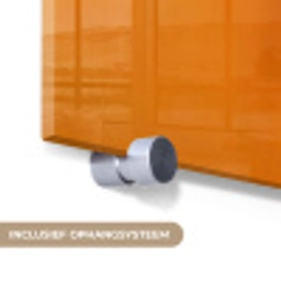 Abstract - Patroon - Modern - Beige - Oranje plexiglas 5mm klein -zzsysteem_NL