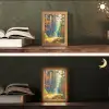Bos - Zon - Natuur - Herfst Light Box met kabel (Tafellamp) klein -sfeer3
