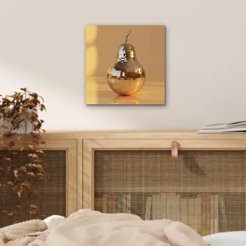 Goud - Disco - Glitter - Peer aluminium wit klein -sfeer3